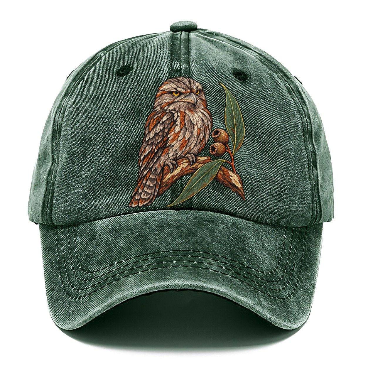 Tawny Frogmouth And Gum Nuts Australia Cultural Icons Classic Cap – Forest Mist