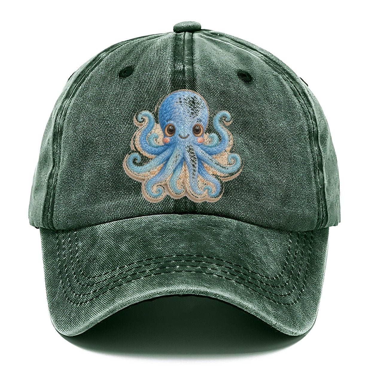 Pufferfish Puff Hello Sea Sprite Classic Cap – Forest Mist