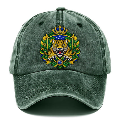 Brazil Heraldic Crest Country Logos Classic Cap – Forest Mist