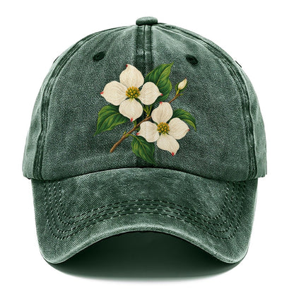British Columbia Pacific Dogwood Bloom Canada Cultural Icons Classic Cap – Forest Mist