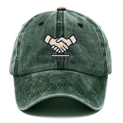Post Match Handshake Tennis Match Rituals Classic Cap – Forest Mist