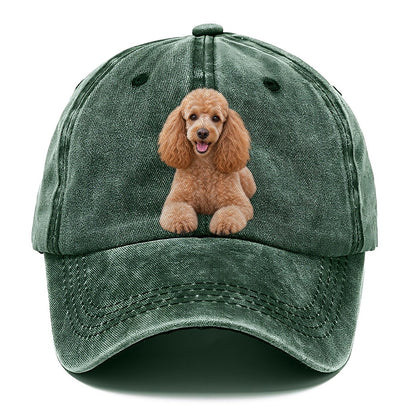 Poodle Sitting Top Breeds Classic Cap – Forest Mist