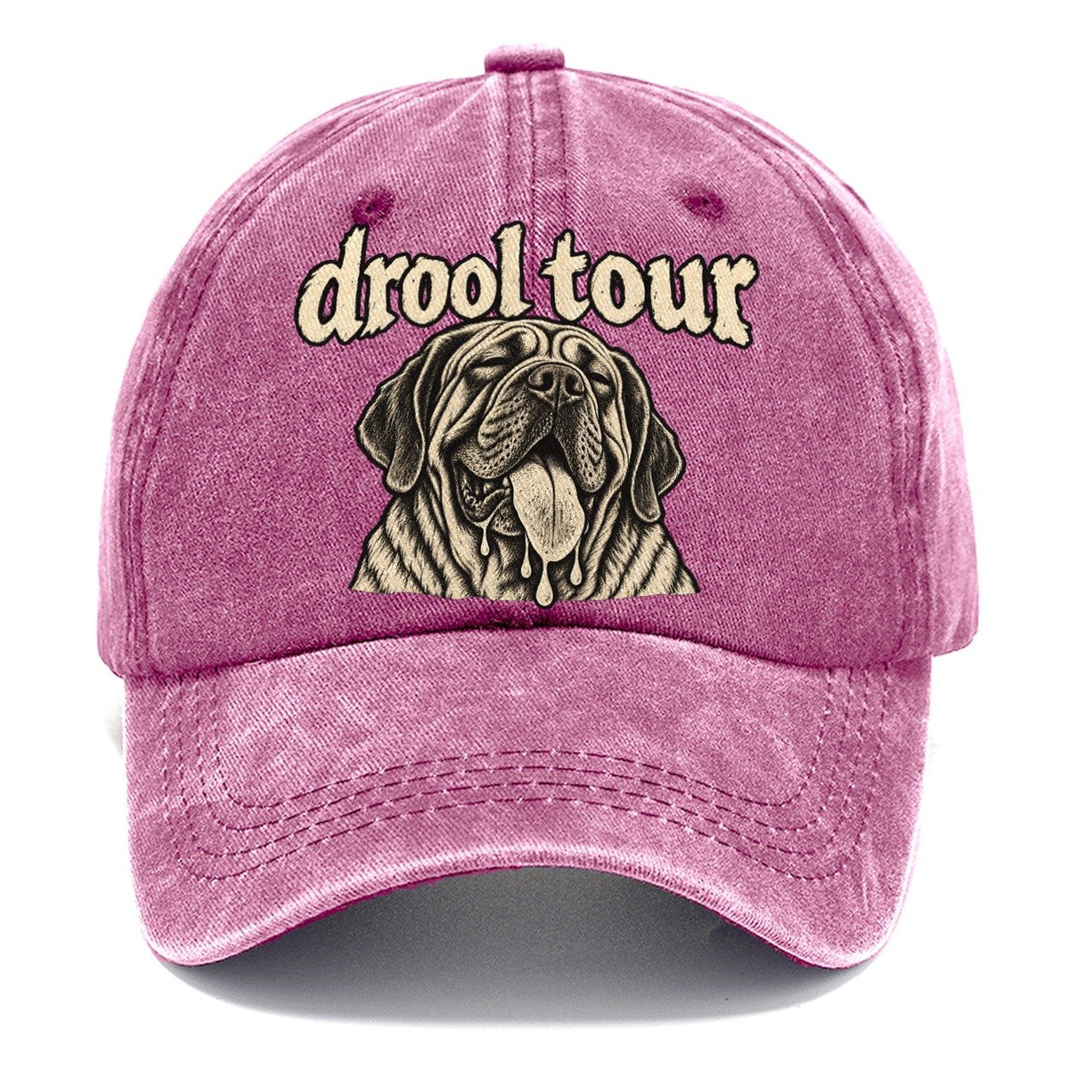 A Heavy Jowled Mastiff Head Panting With The Tongue Out Bark For Me Classic Cap – Dusty Rose