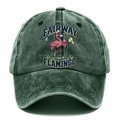 Fairway Flamingo Golf Life Classic Cap – Forest Mist