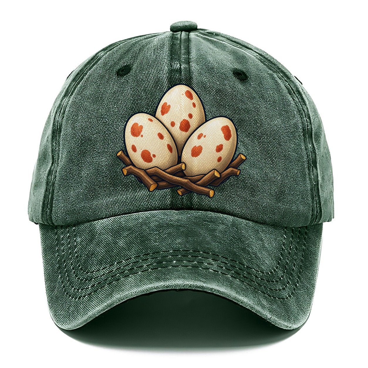 Nest Of Three Eggs Birdwatching Classic Cap – Forest Mist