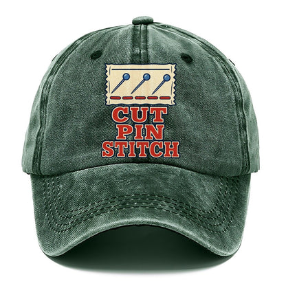 Cut Pin Stitch Sewing And Quilting Classic Cap – Forest Mist