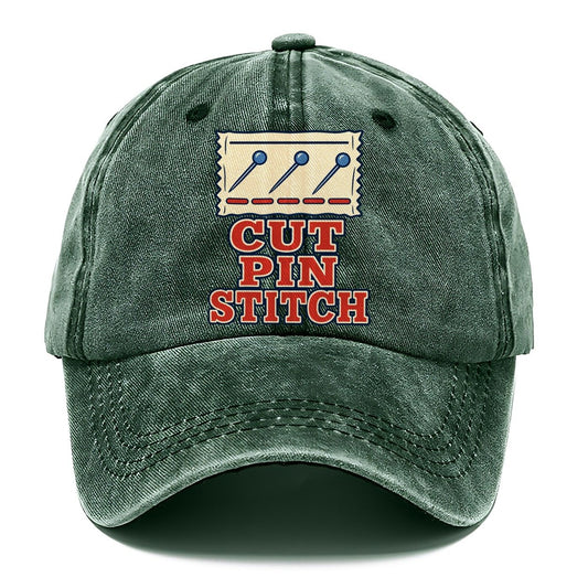 Cut Pin Stitch Sewing And Quilting Classic Cap – Forest Mist