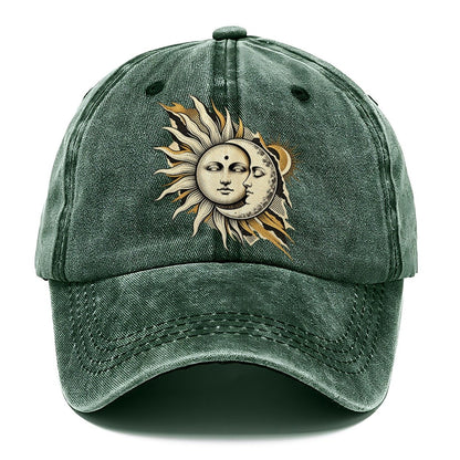 Celestial Harmony Kinetic Collage Classic Cap – Forest Mist