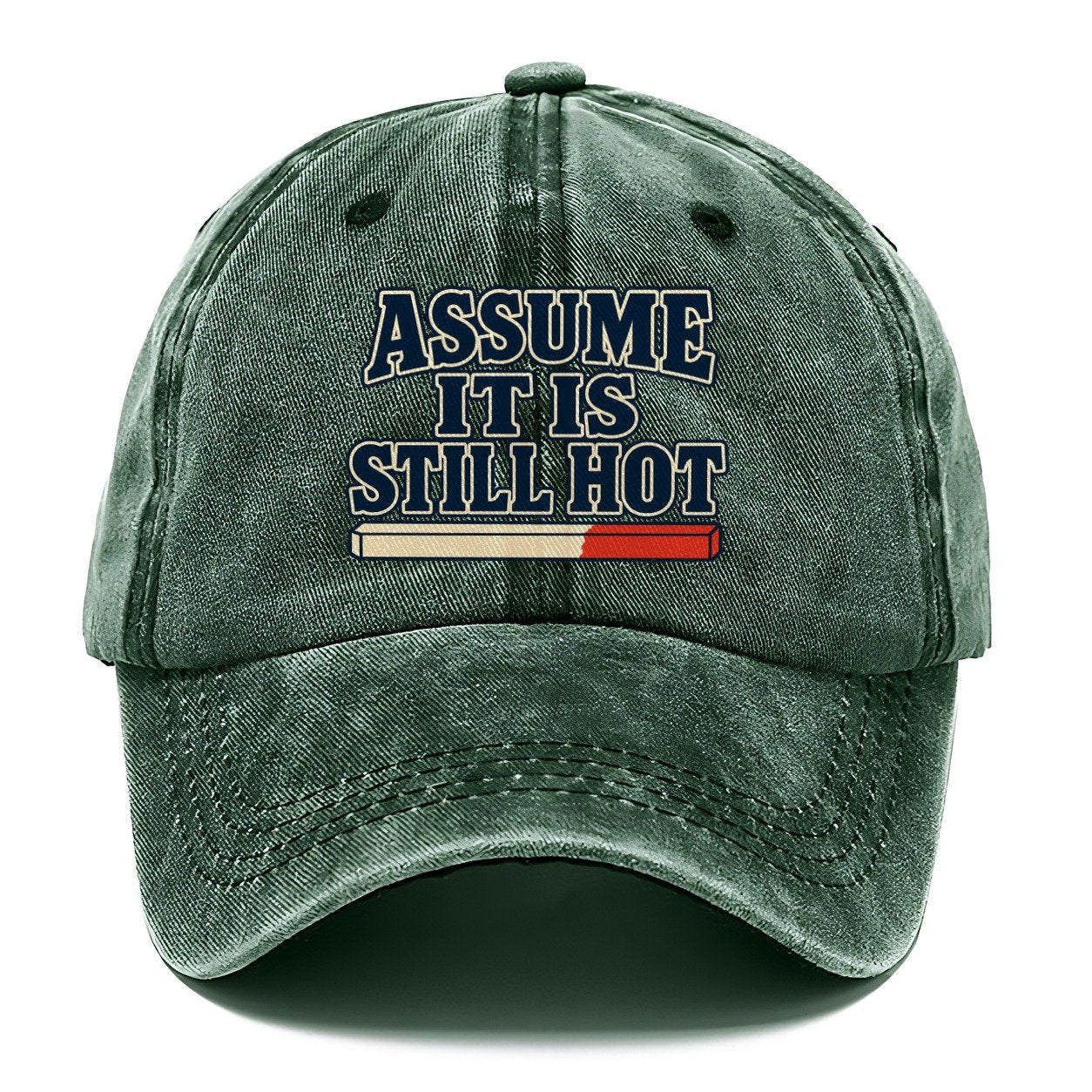 Assume It Is Still Hot Blacksmithing Classic Cap – Forest Mist