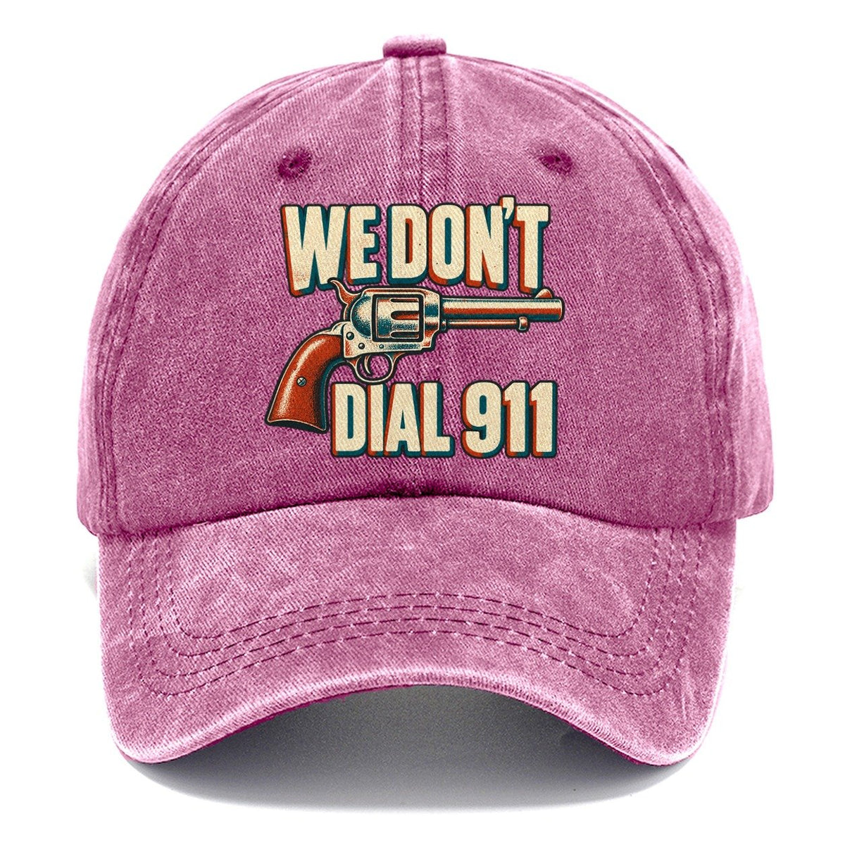 Risograph Offset We Don't Dial 911 Classic Cap – Dusty Rose
