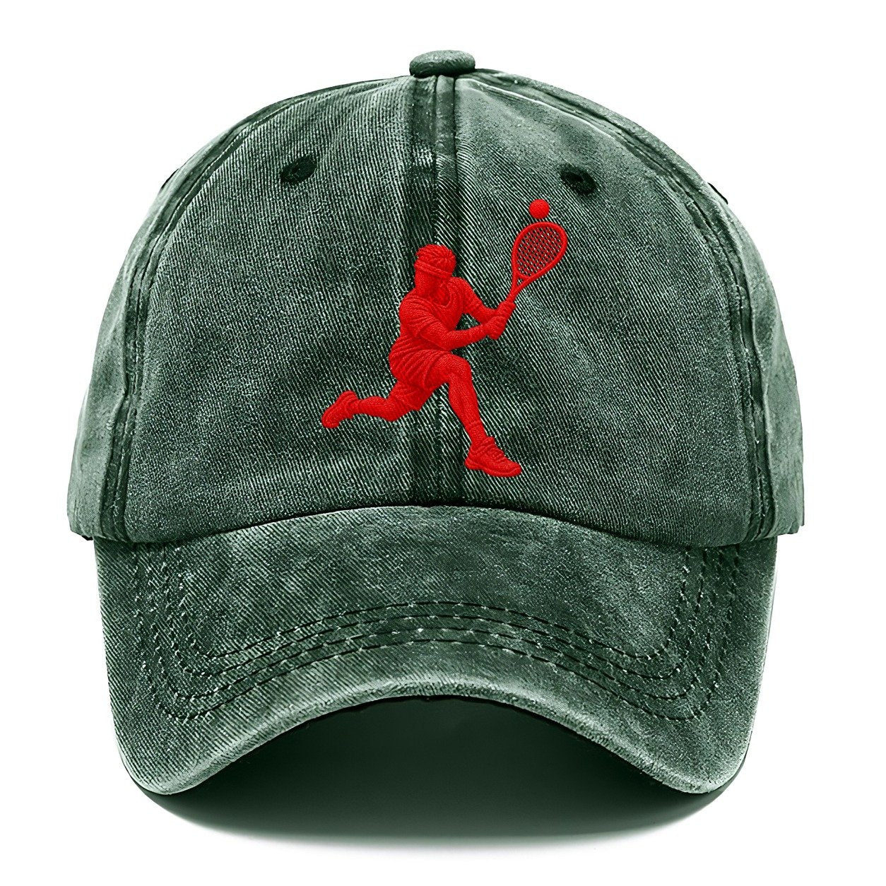 Squash Deep Backhand Lunge Micro Motion Mark Classic Cap – Forest Mist