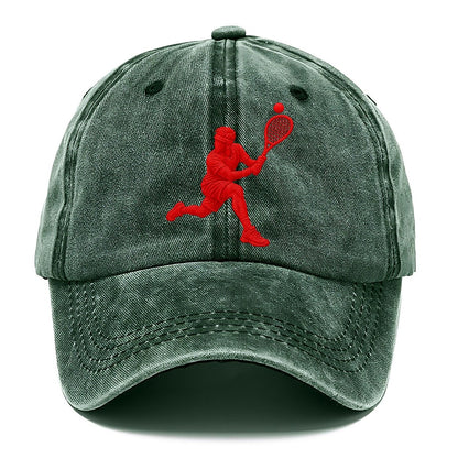 Squash Deep Backhand Lunge Micro Motion Mark Classic Cap – Forest Mist