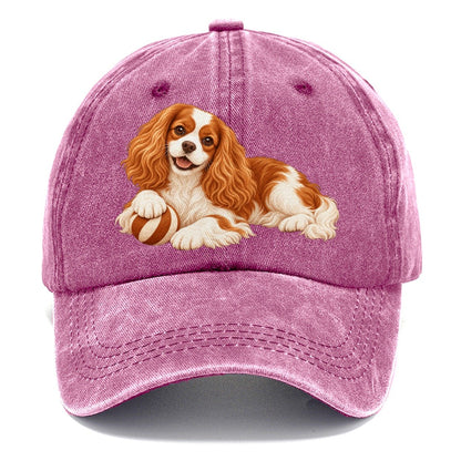 Cavalier King Charles Spaniel Resting Classic Cap – Dusty Rose