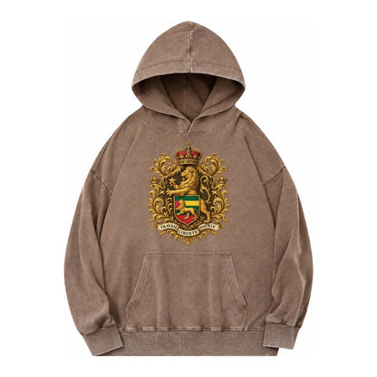 West Highland White Terrier Alert Stan Vintage Washed Hoodie – Brown