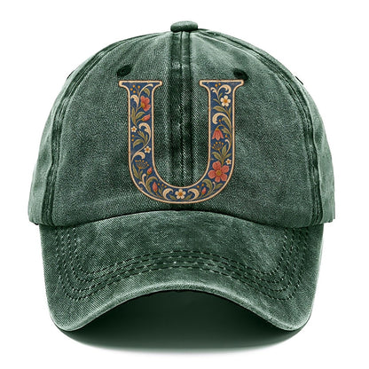 Wildflower U Monogram Classic Cap – Forest Mist