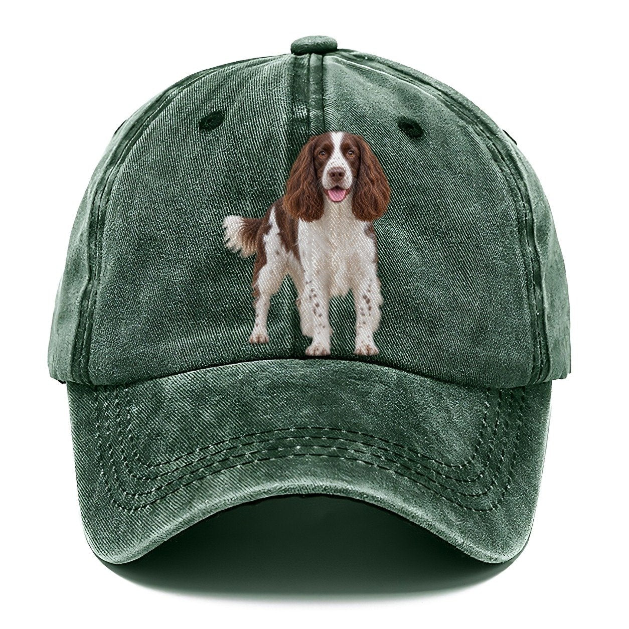 English Springer Spaniel Standing Top Breeds Classic Cap – Forest Mist