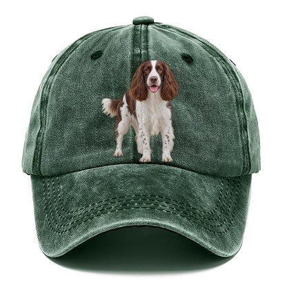 English Springer Spaniel Standing Top Breeds Classic Cap – Forest Mist
