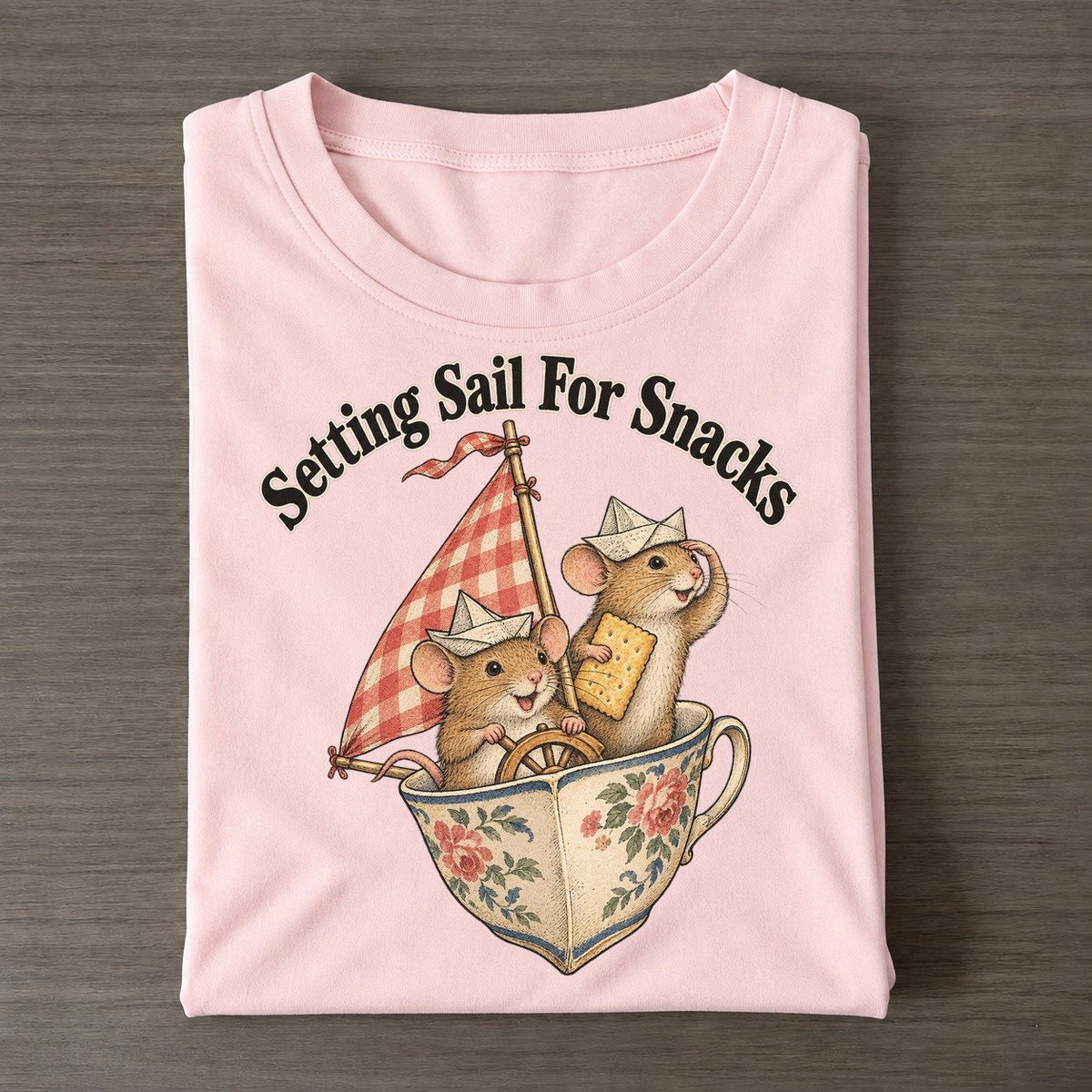 Setting Sail For Snacks Kerfuffle Club Classic T-shirt – Pink