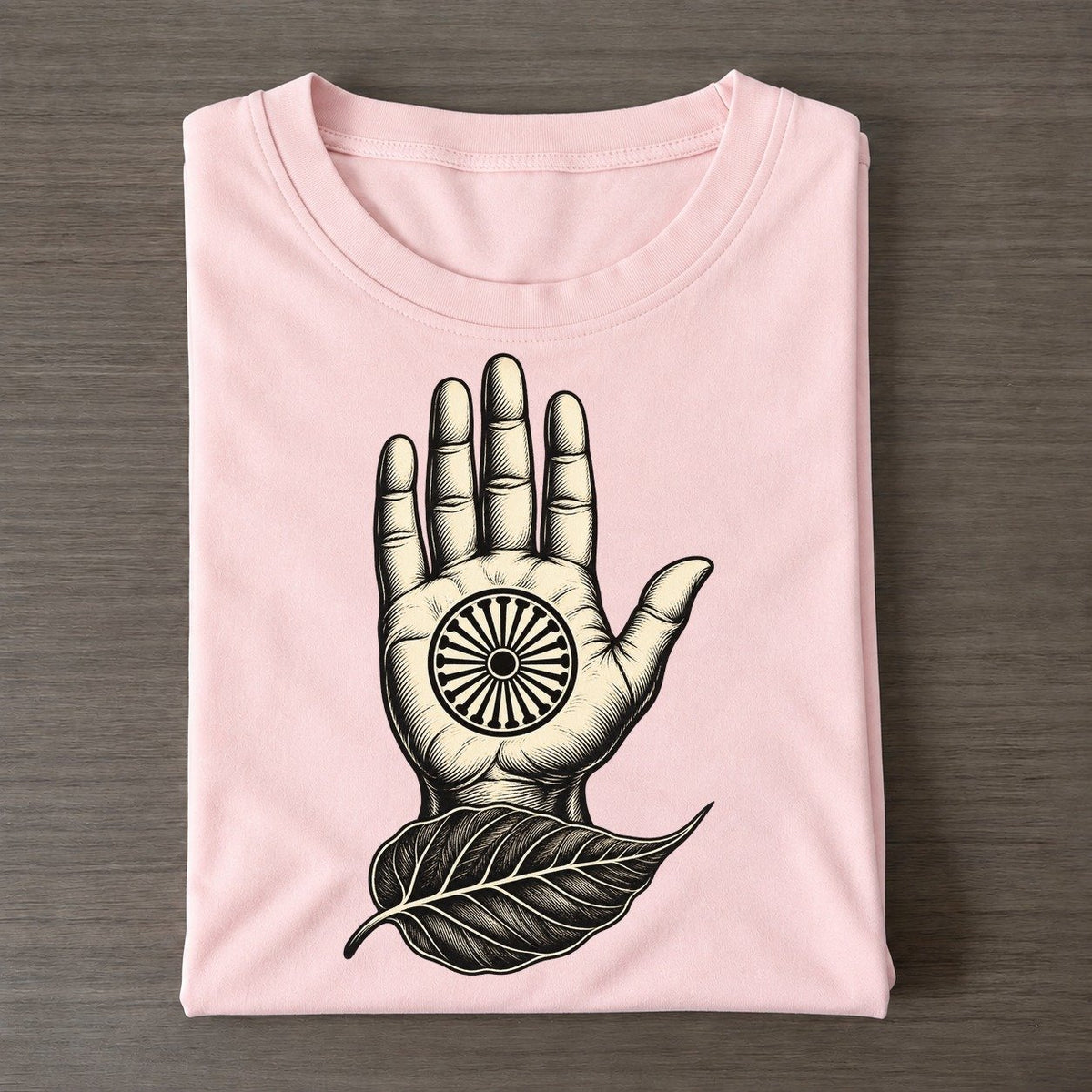 Jain Ahimsa And Living Leaf World Faiths Ink Figures Classic T-shirt – Pink