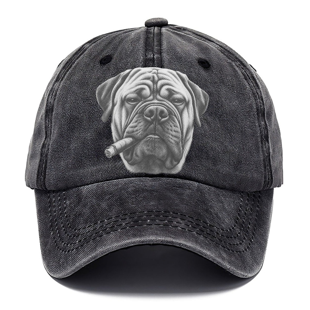 Bullmastiff A Lit Cigar Smoking Dogs Smoking Dogs Portraits Classic Cap – Graphite