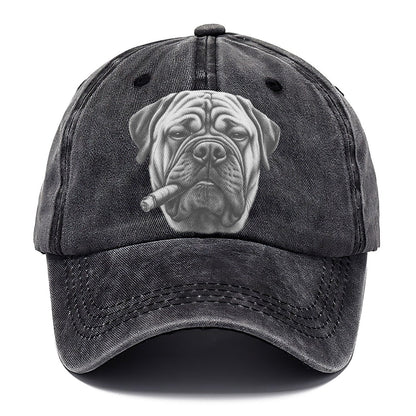 Bullmastiff A Lit Cigar Smoking Dogs Smoking Dogs Portraits Classic Cap – Graphite