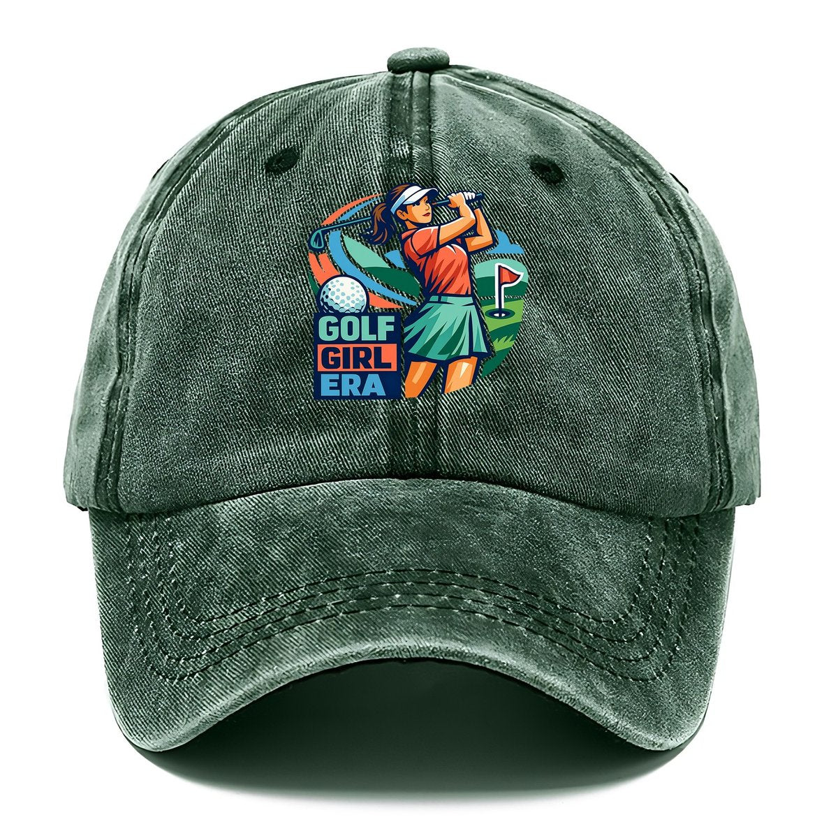 Golf Girl Era Classic Cap – Forest Mist