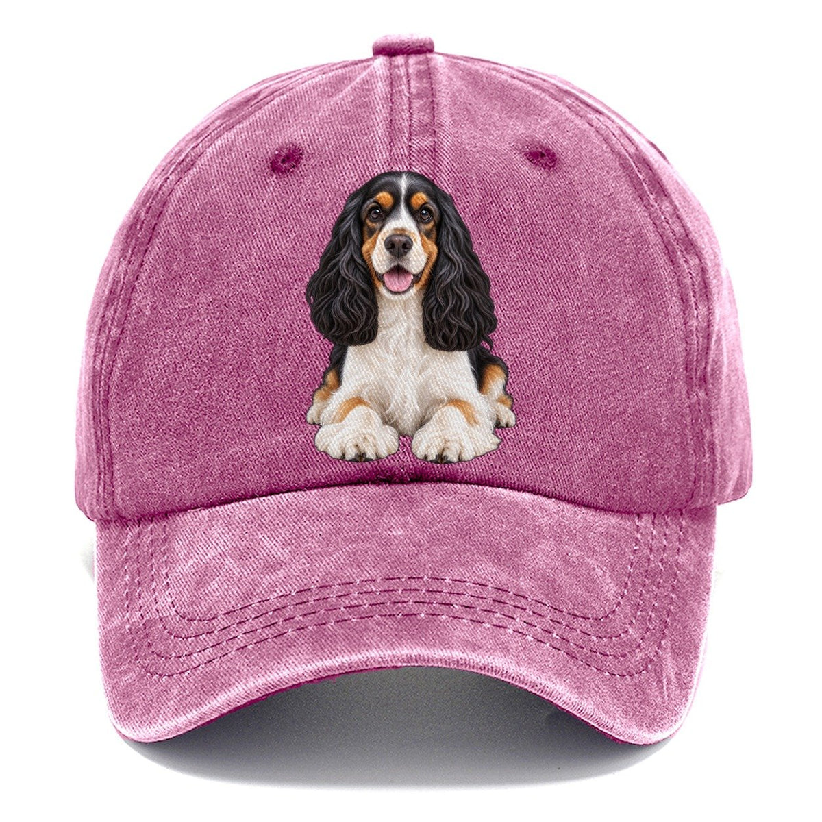 Tri Color Cocker Spaniel Classic Cap – Dusty Rose