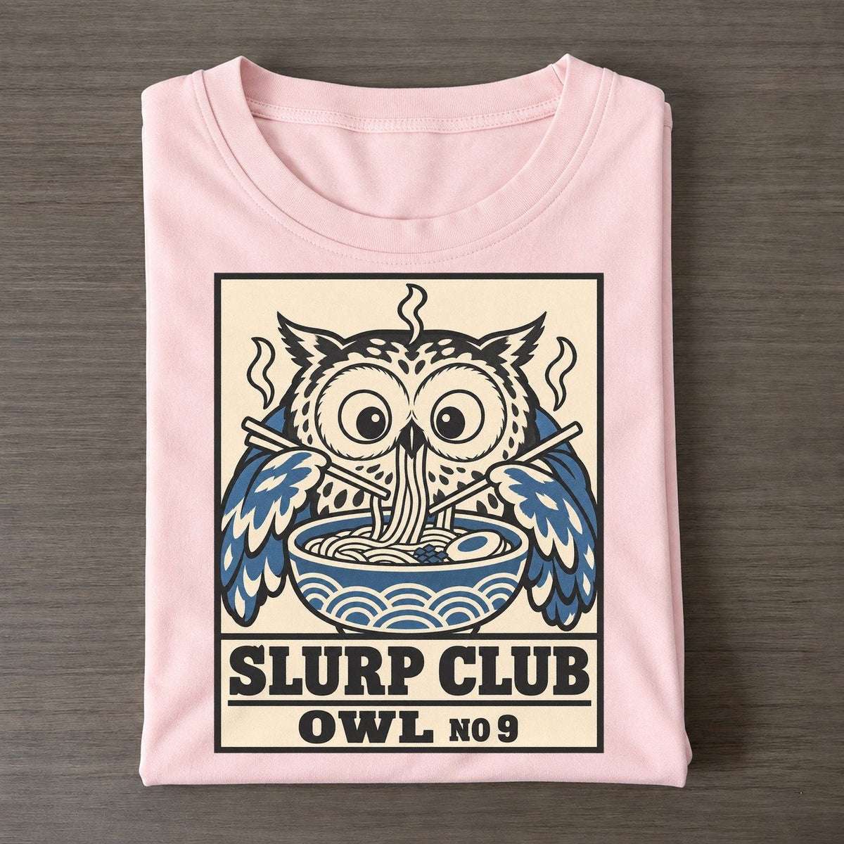 Owl Midnight Slurp Club Classic T-shirt – Pink