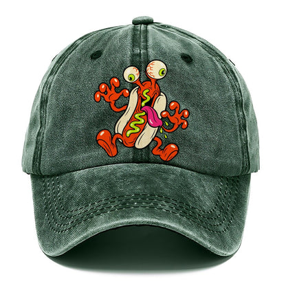 Bug Eyed Hot Dog Crazy Styles Classic Cap – Forest Mist