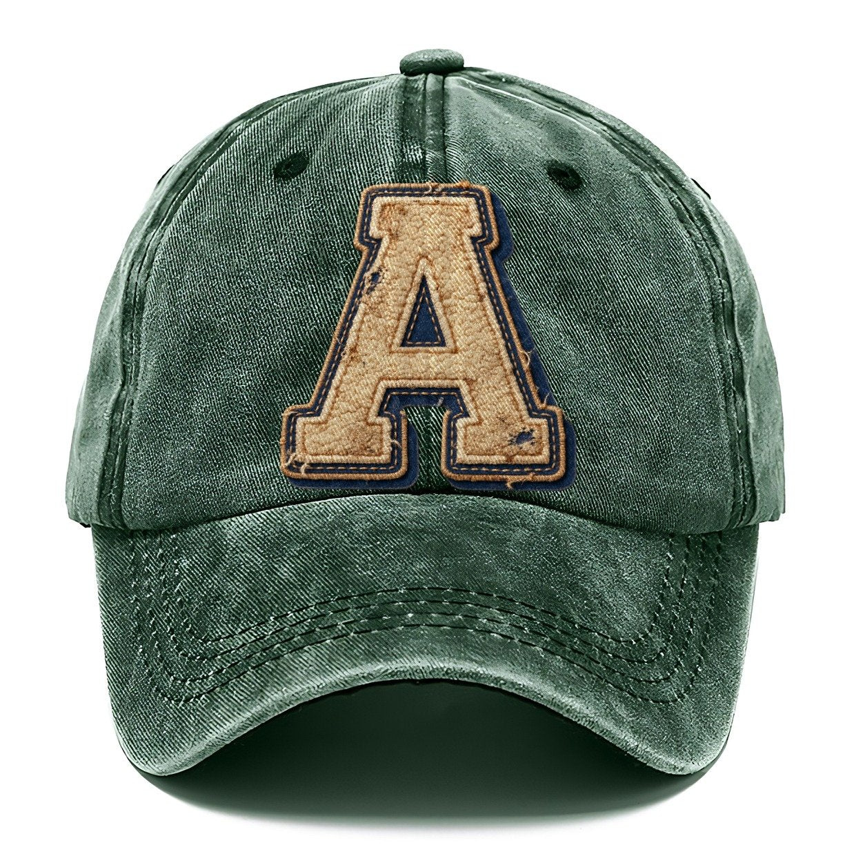 Varsity Chenille A Monogram Classic Cap – Forest Mist