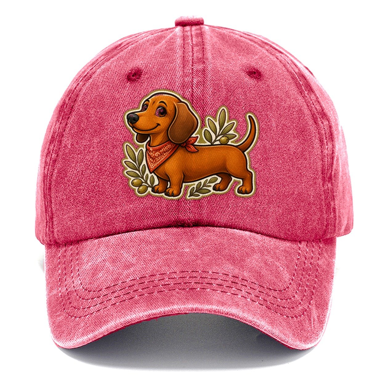 Sweet Sausage Pup Dachshund Classic Cap – Pomegranate Blush