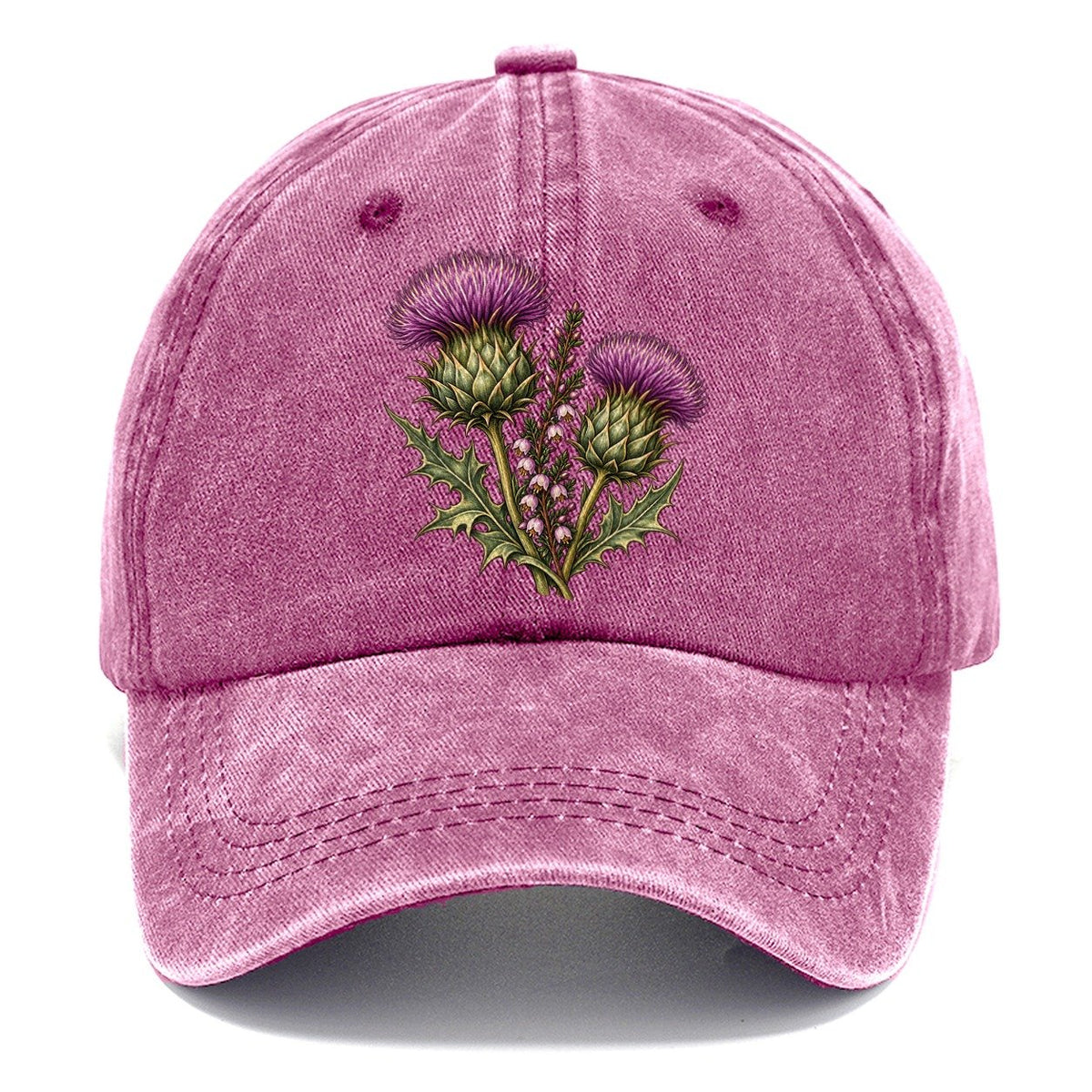 Twin Thistles And Heather Pastimes Companions Classic Cap – Dusty Rose