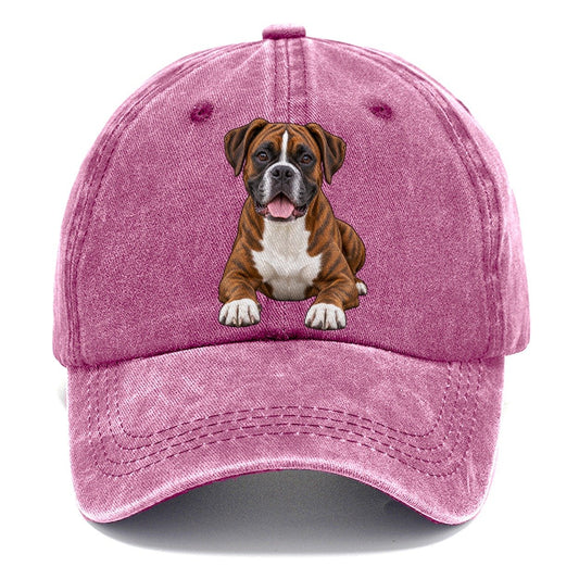 Brindle Boxer Classic Cap – Dusty Rose