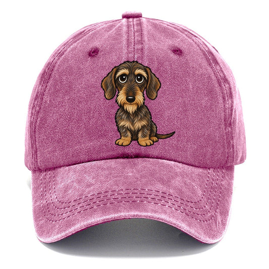 Wirehaired Dachshund Classic Cap – Dusty Rose