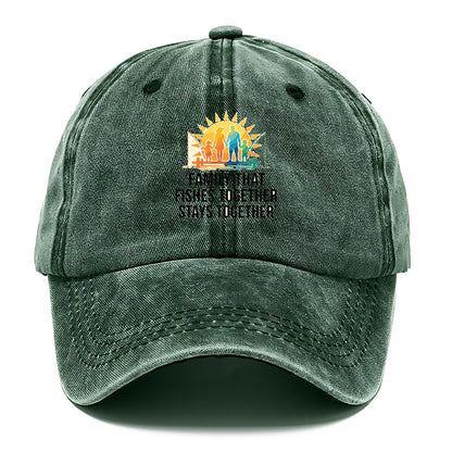 Family Fishes Together Classic Cap – Forest Mist