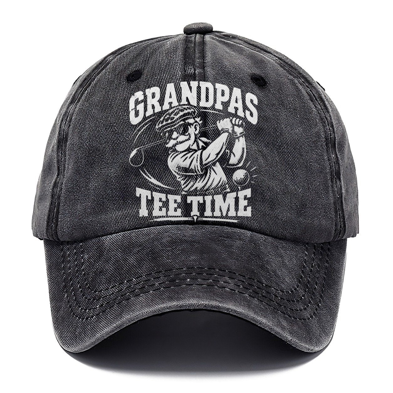 Grandpas Tee Time Golf Life Classic Cap – Graphite