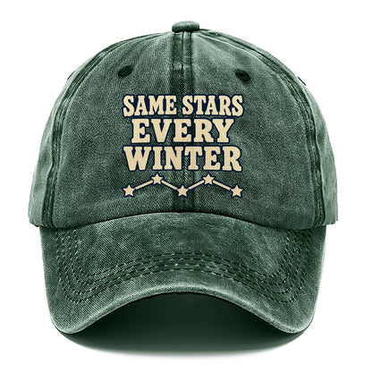 Same Stars Every Winter Astronomy And Stargazing Classic Cap – Forest Mist