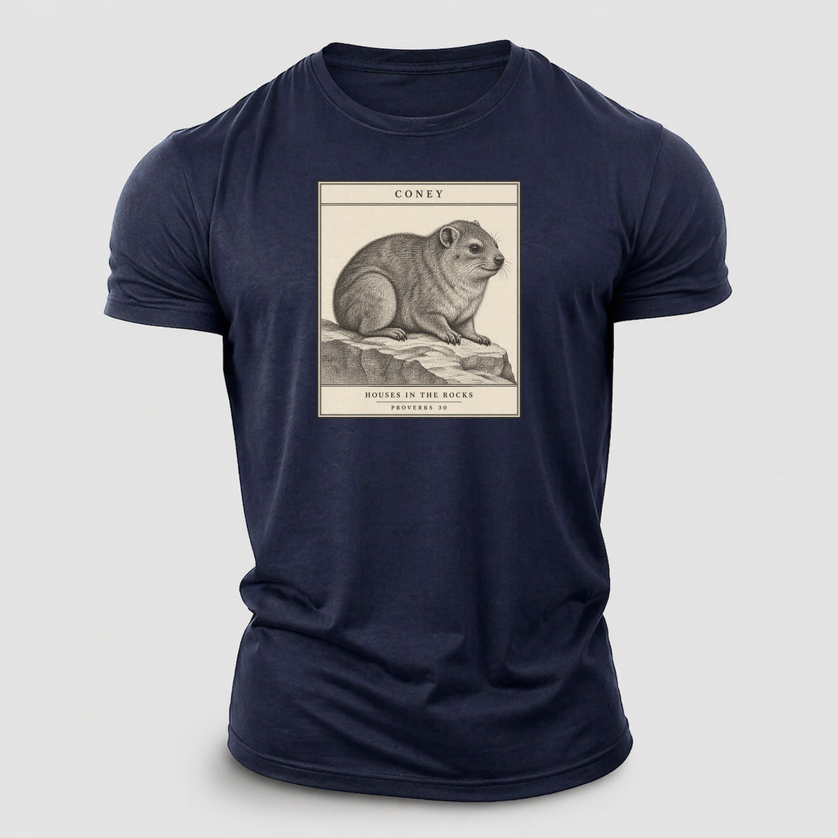 Coney Specimen Plate Creature Canticle Cotton T-Shirt – Navy
