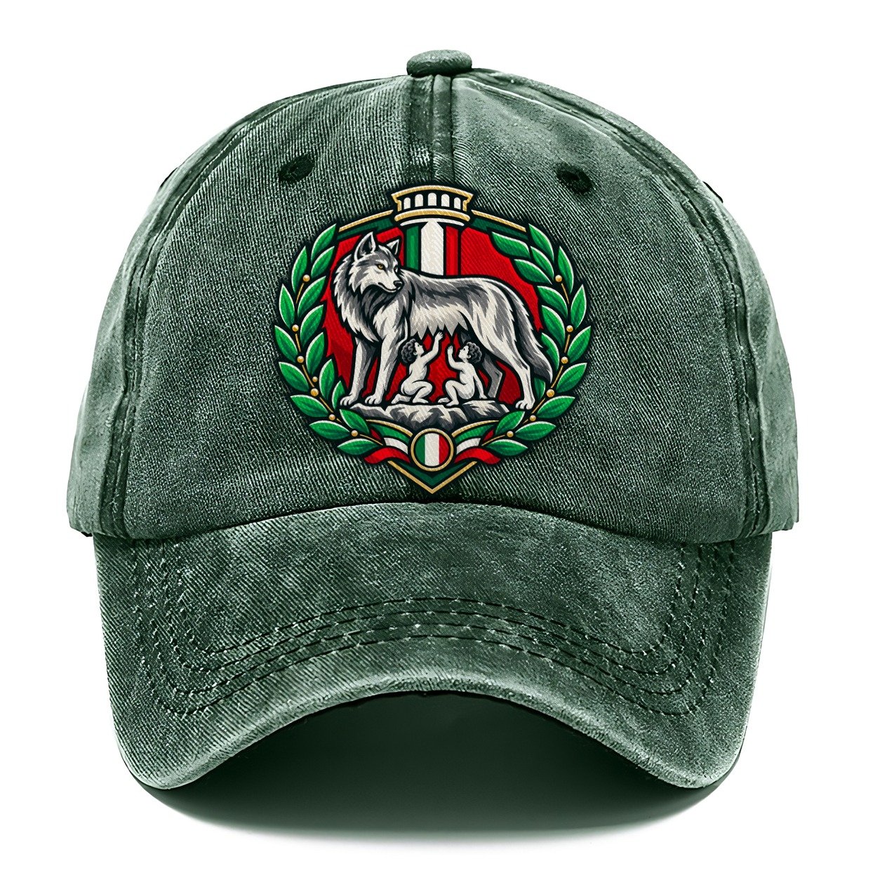 Italy Minimal Emblem Country Logos Classic Cap – Forest Mist