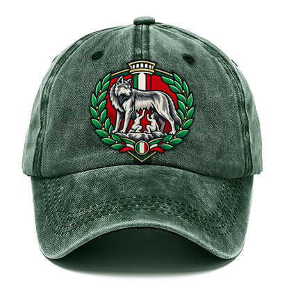 Italy Minimal Emblem Country Logos Classic Cap – Forest Mist