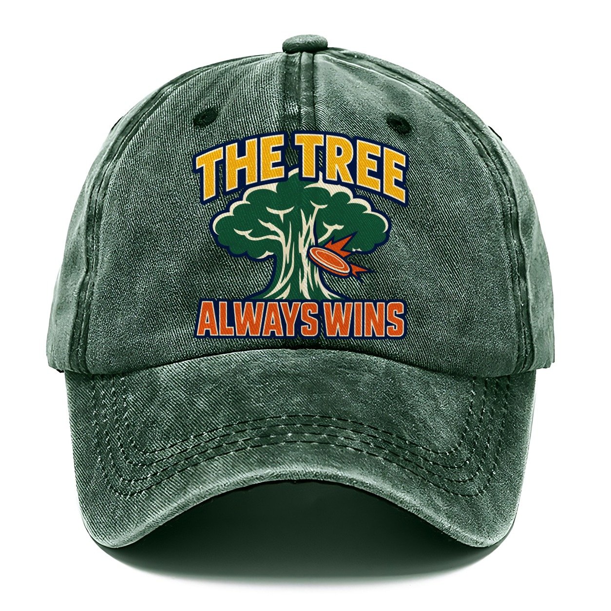 The Tree Always Wins Disc Golf Classic Cap – Forest Mist