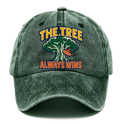 The Tree Always Wins Disc Golf Classic Cap – Forest Mist