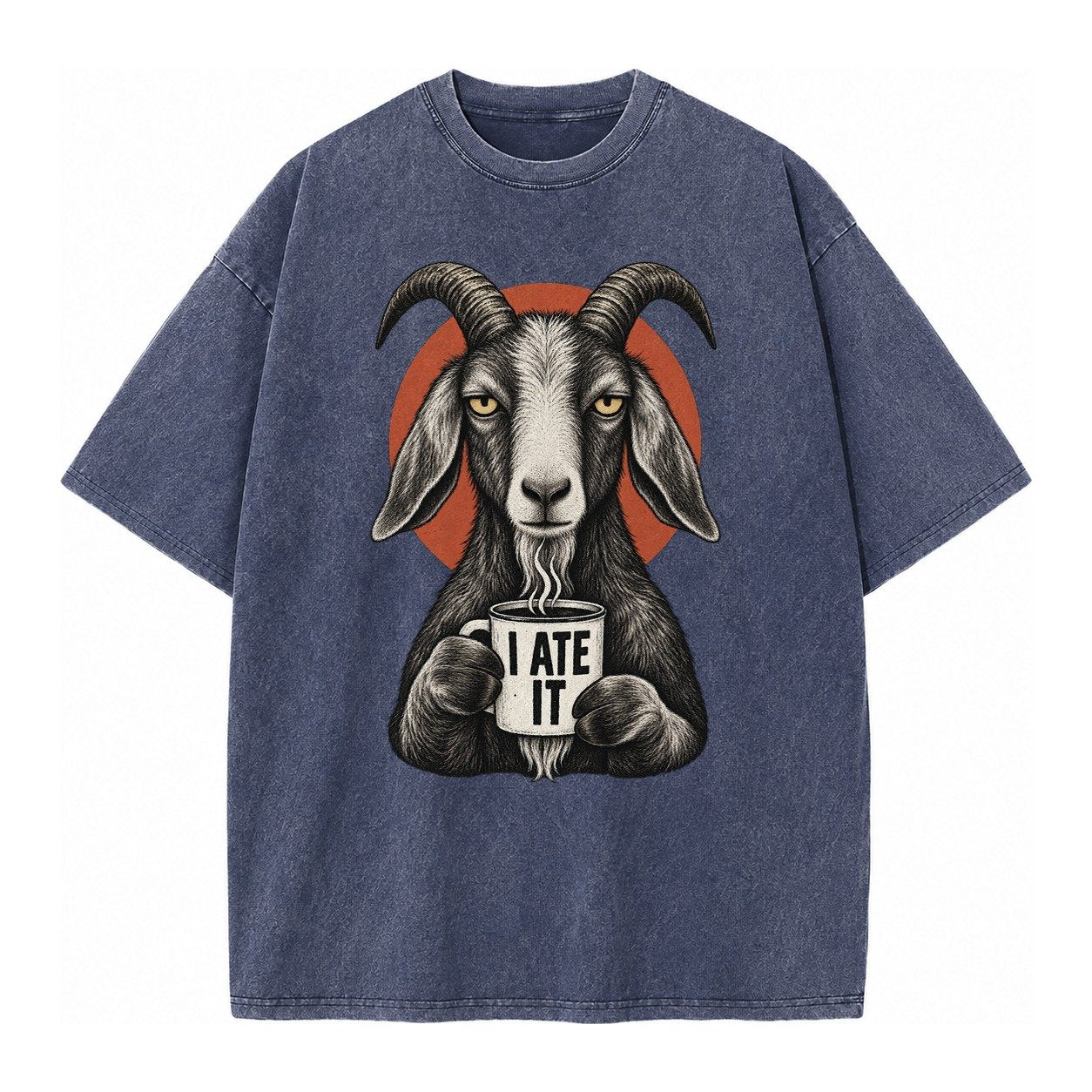 Goat Mug Truths Vintage T-shirt – Blue