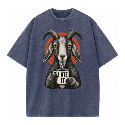 Goat Mug Truths Vintage T-shirt – Blue