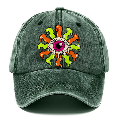 Melting Eye Sunburst Crazy Styles Classic Cap – Forest Mist