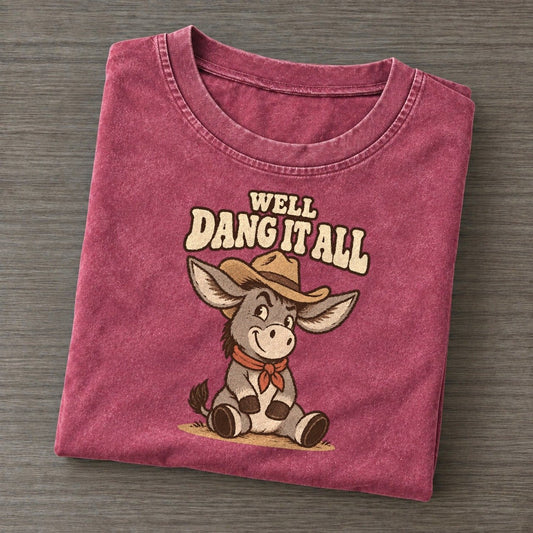 Well Dang Well I Declare Vintage T-shirt – Raspberry