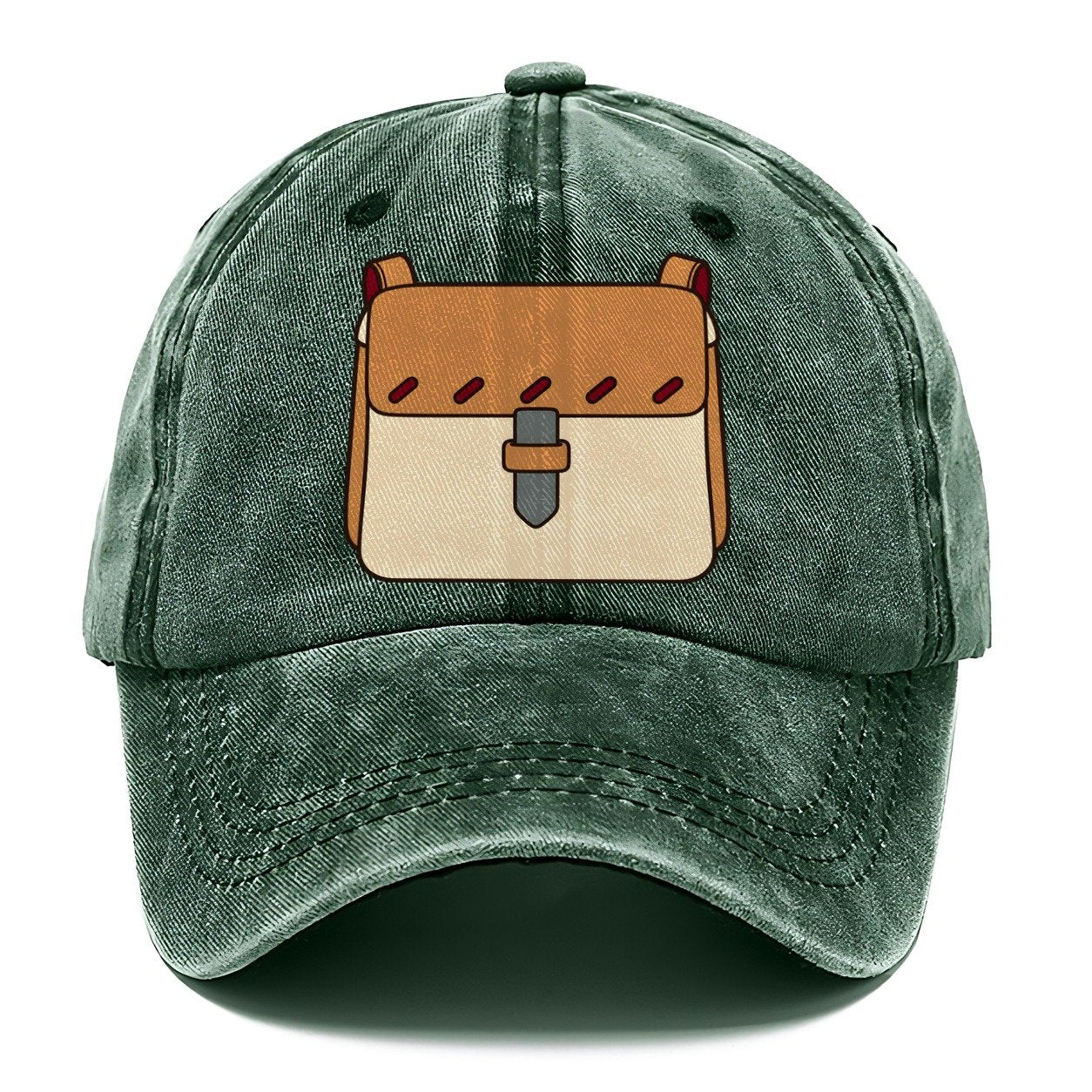 Small Satchel Study Leathercraft Classic Cap – Forest Mist