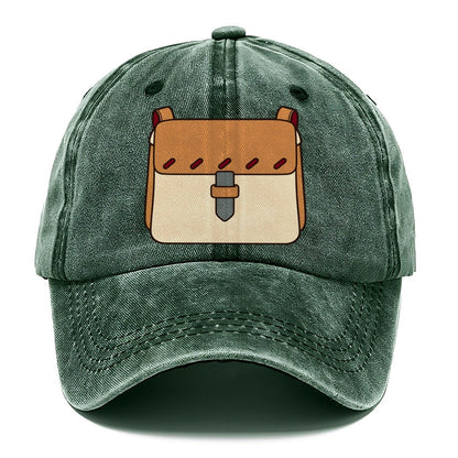 Small Satchel Study Leathercraft Classic Cap – Forest Mist