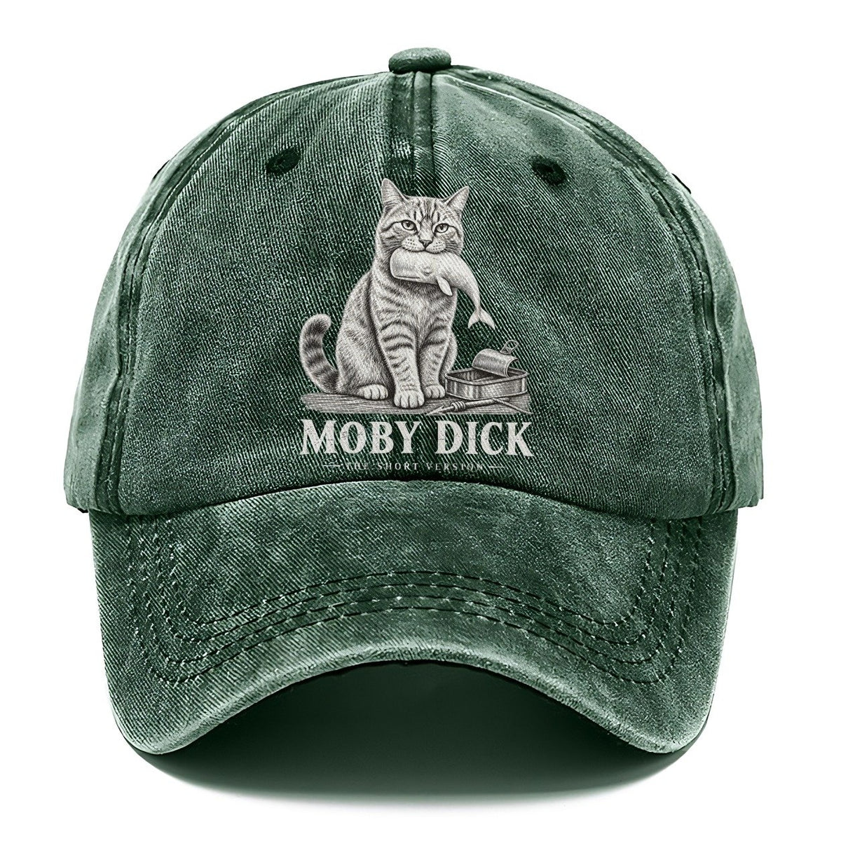 Moby Dick Short Version Cats Classic Cap – Forest Mist