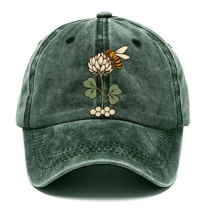 Clover And Bee Pairing Beekeeping Classic Cap – Forest Mist